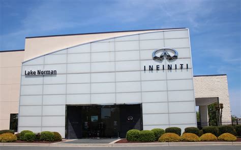 Lake norman infiniti - Yes, Lake Norman INFINITI in Cornelius, NC does have a service center. You can contact the service department at (844) 926-2083. Used Car Sales (704) 285-0437. New Car Sales (704) 286-8988. Service (844) 926-2083. Read verified reviews, shop for used cars and learn about shop hours and amenities. Visit Lake Norman INFINITI in Cornelius, NC today! 